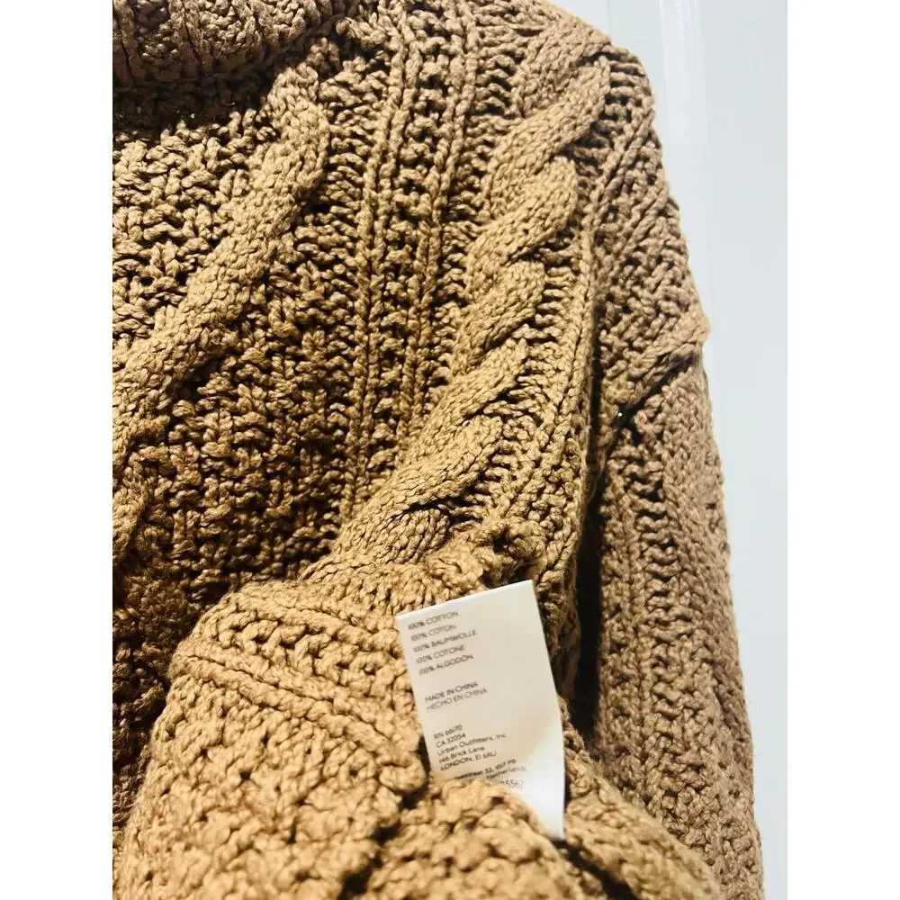 NWT❤️Free People Women Cutting Edge Cotton Cable Sweater szXS
